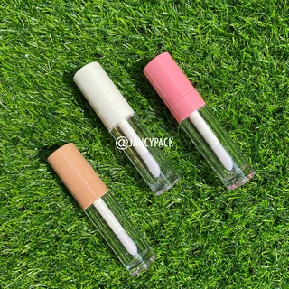 Jancy PACK ลิปกลอส ทรงกลม ขนาดใหญ่ 6.5 มล. สีชมพู สีขาว สีนู้ด พร้อมแปรงขนาดใหญ่