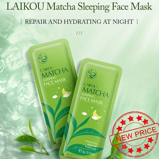 Laikou สลีปปิ้งมาสก์ Laikou Matcha ให้ความชุ่มชื้น ไม่ต้องล้าง 1 ชิ้น J2O6