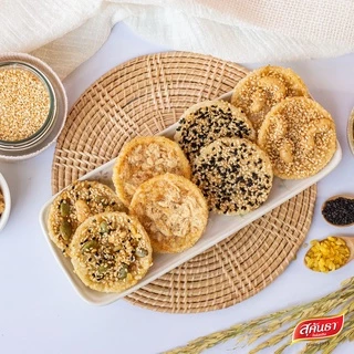 ขนมไทย สุคันธา ข้าวตังรวมรส 3 ซอง (175 กรัม/ซอง) ไซส์ Family pack Rice Crisps Mixed Flavors