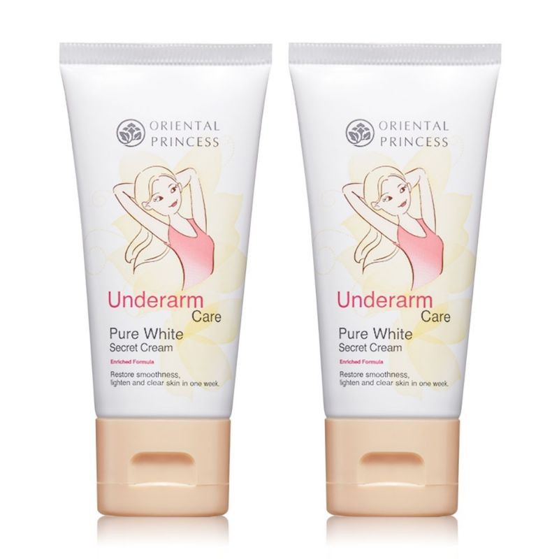 [แพ็คคู่] Oriental Princess Underarm Care Pure White Secret Cream Enriched