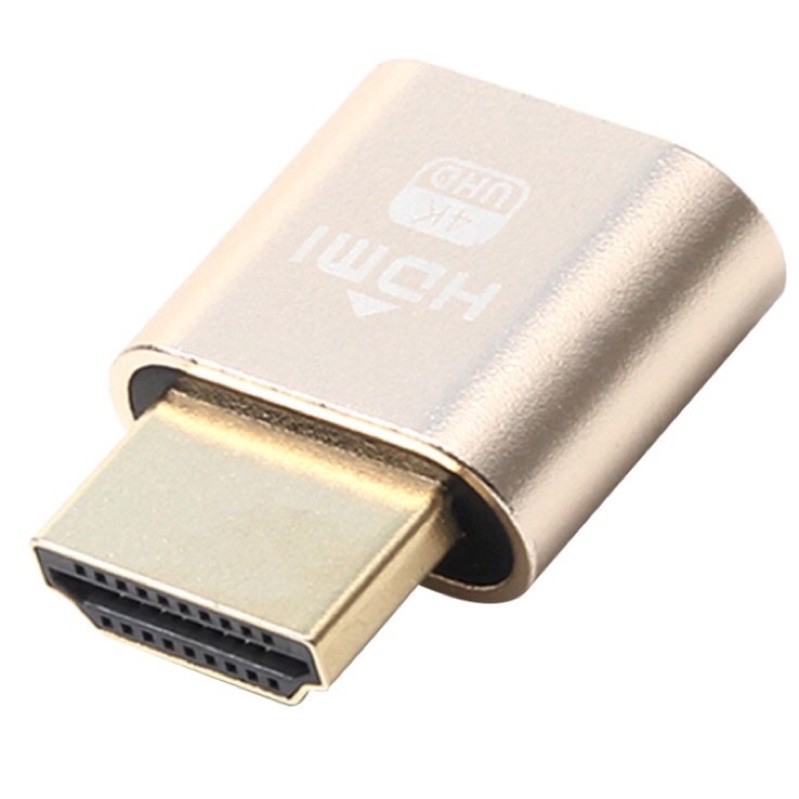 HDMI Dummy Plug 4K แก้ปัญหาจอเล็กและหน่วงเวลารีโมท (พร้อมส่ง) ส่งจากไทย