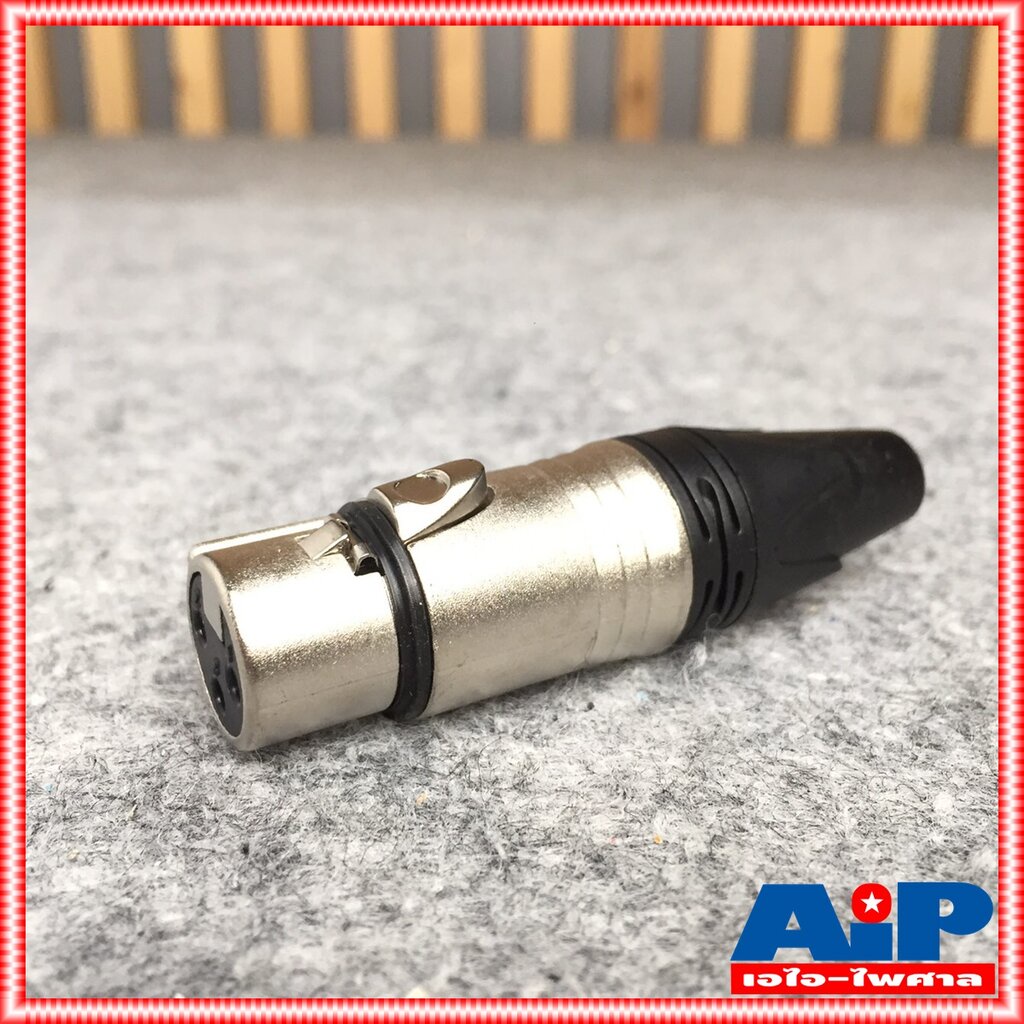 1ตัว LIDGE YM-001A ราคา1ตัว CANNON แจ็ค XLR ตัวเมีย 3 ขา ท้ายยาง สำหรับเข้าสาย รุ่น YM001A เอไอ-ไพศาล