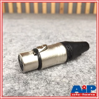 1ตัว LIDGE YM-001A ราคา1ตัว CANNON แจ็ค XLR ตัวเมีย 3 ขา ท้ายยาง สำหรับเข้าสาย รุ่น YM001A เอไอ-ไพศาล