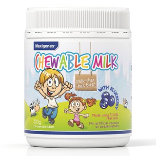 Maxigenes Chewable Milk With Blueberry 150 Tablets