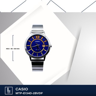 นาฬิกาข้อมือ casio รุ่น MTP-E134D-2BVDF