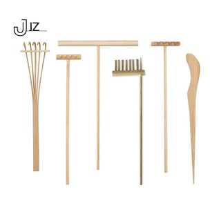 Mini Zen Garden Rake Bamboo Tool Set, for Spiritual Peace Meditation