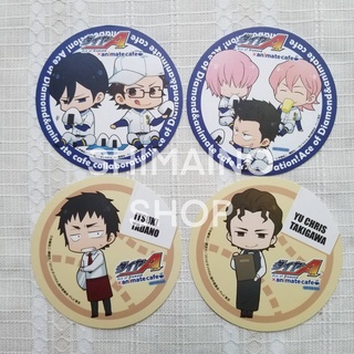 Ace of Diamond แผ่นรองแก้ว ที่รองแก้ว Coaster Animate Cafe ไดยะ Daiya no A ダイヤのＡ