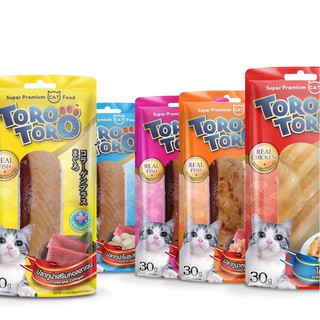 Toro Toro โทโร่ โทโร่ ขนมแมวสุดอร่อย เกรดพรีเมี่ยม 30g