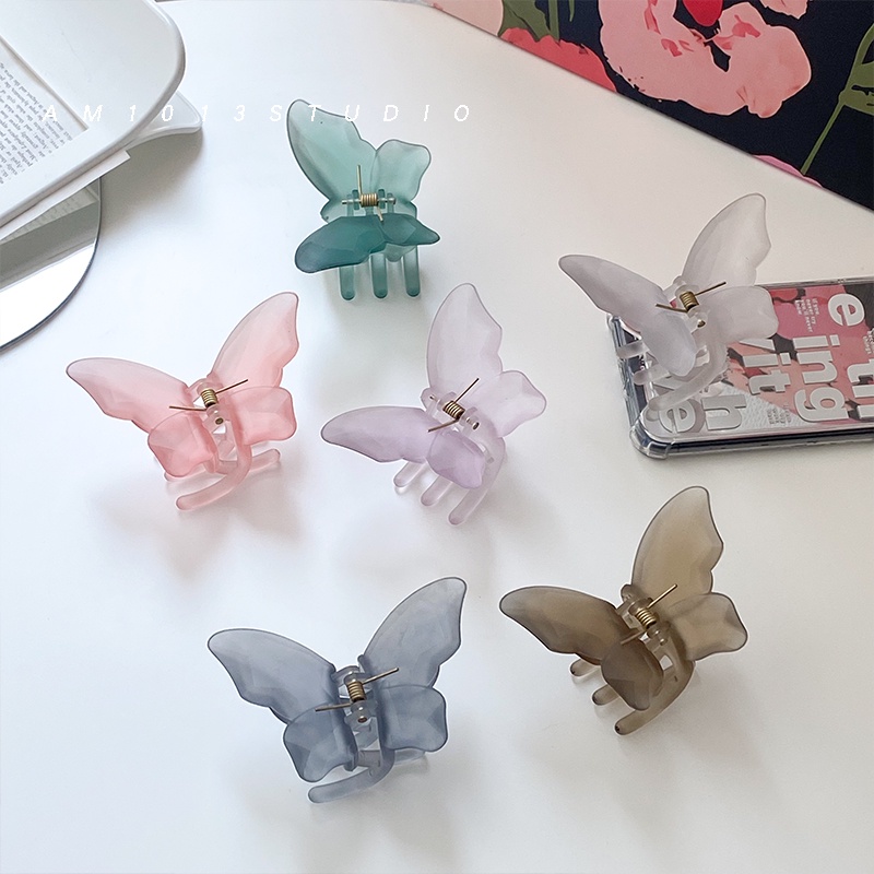 กิ๊บติดผมผีเสื้อ 3D ผู้หญิงโลภฤดูร้อน Frosted Back Head ClipS Headdress ราคา ถูกที่สุด ดีลบีเคเค แกลเลอรีภาพที่ 2