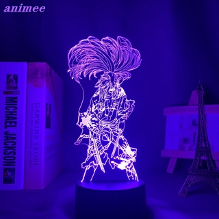 โคมไฟกลางคืน Led ลายการ์ตูนอนิเมะ Dororo 3D Hyakkimaru Dororo+W*Y สําหรับตกแต่งบ้าน ของขวัญวันเกิด