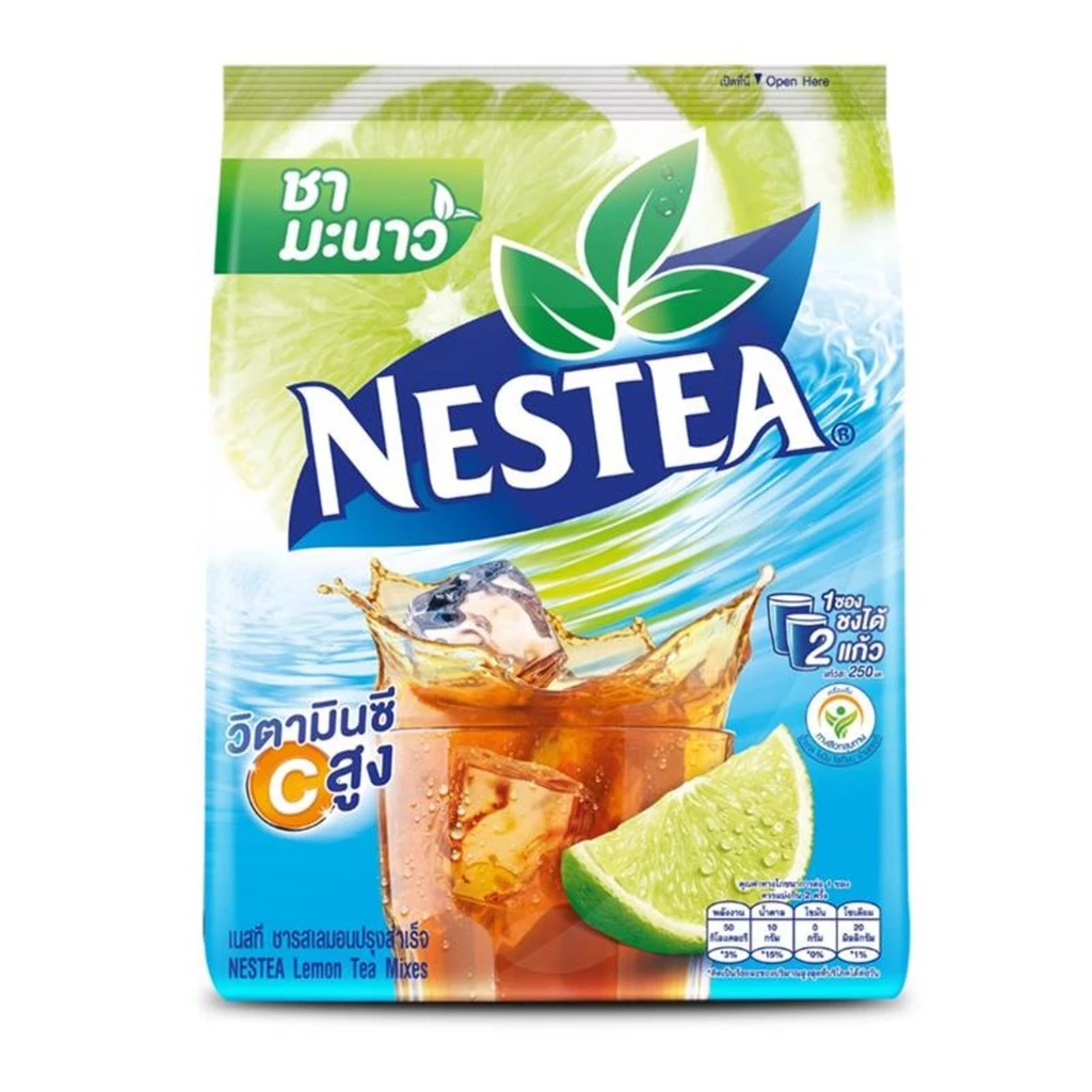 NESTEA ชามะนาว ปรุงสำเร็จ [เนสที] แพ็ค 18ซอง (ซอง 12.5กรัม)