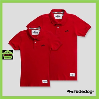 Rudedog เสื้อโปโล ชาย หญิง รุ่น Backslash สีแดง