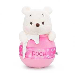Disney ลิขสิทธิ์แท้ ของขวัญ ตุ๊กตา หมอนตุ๊กตา หมีพู Pooh : Winnie The Pooh รุ่น Pink Snow