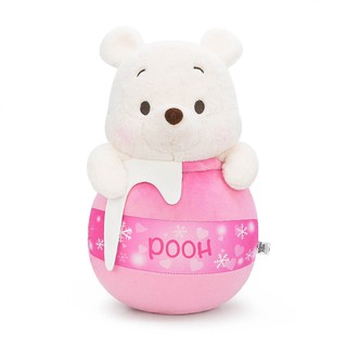 Disney ลิขสิทธิ์แท้ หมอนถังผึ้ง Pooh : Pink Snow (Winnie the pooh)