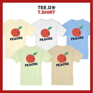 TEE.DD.TSHIRT เสื้อยืด PEACHE มีให้เลือกหลายสี ผ้านุ่ม สกรีนสวย ไม่ย้วย ไม่ต้องรีด