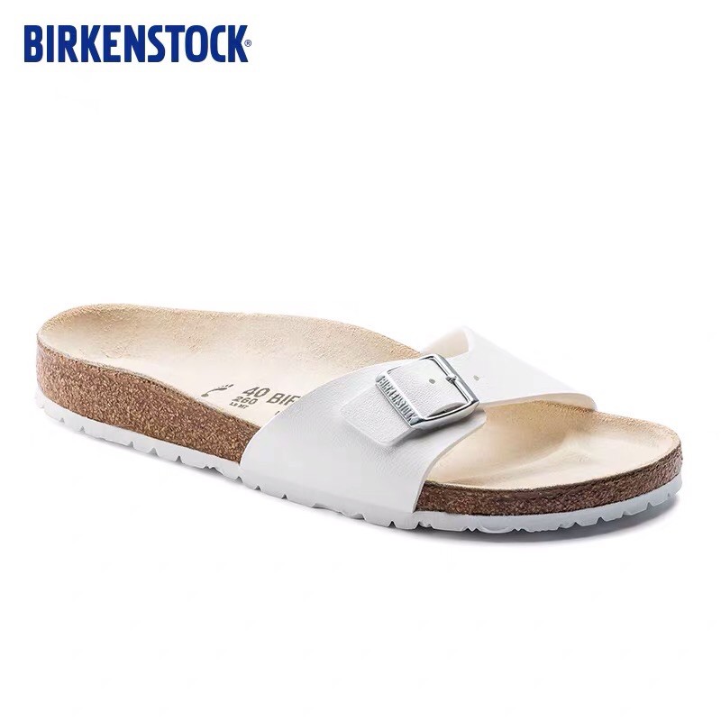 Birkenstock-Madrid Big Buckle พร้อมส่ง pearl white(36,37,38,39,40)