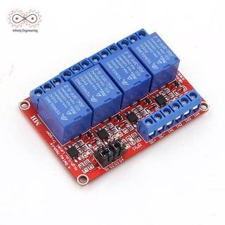 Relay Module 4 Chanel 5V 250V/10A รีเลย์โมดูลสำหรับ Arduino