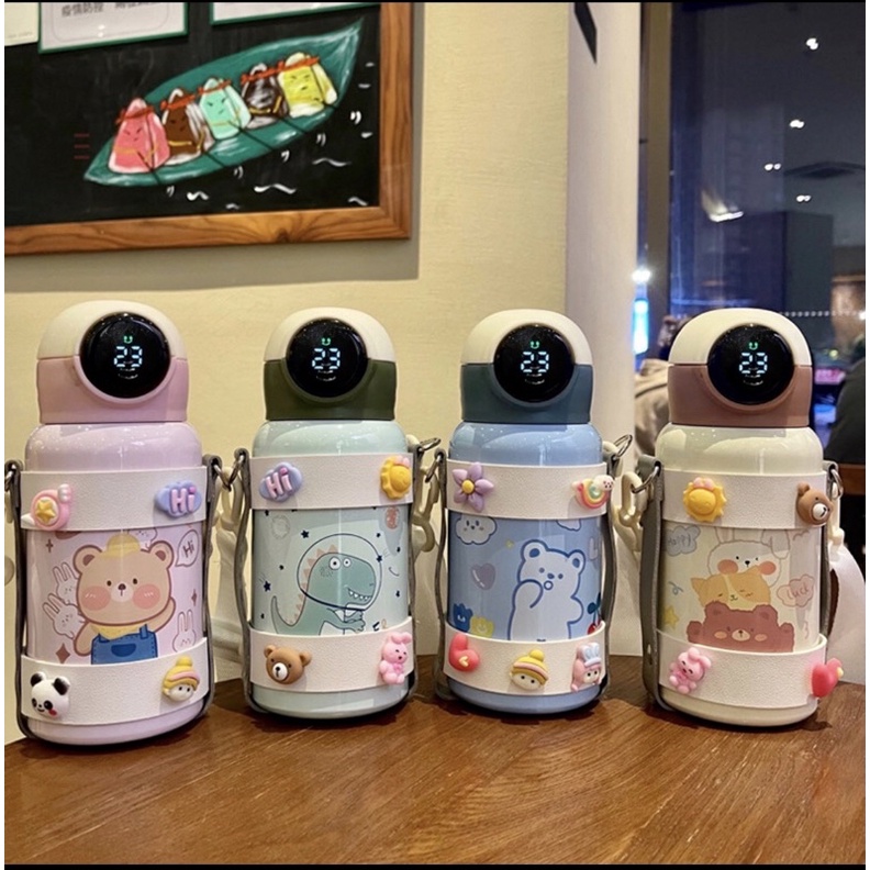 กระติกน้ำสแตนเลส316( 400ml )พร้อมส่งกระติกน้ำเด็ก👶กระติกน้ำลายการ์ตูน🥤ขวดน้ำเก็บอุณหภูมิ กระติกน้ำวั