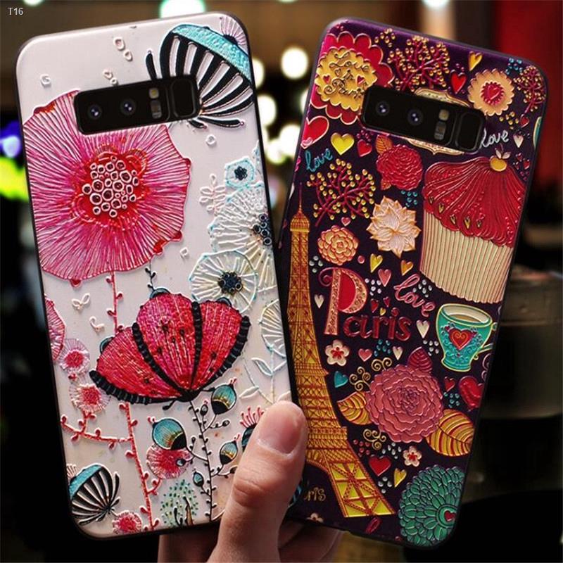 【Sell well】☼Casing Samsung A6 A7 A8 Plus A9 2018 Star Pro 2019 A8S A9S Relief Flower Silicone Soft Cover Case