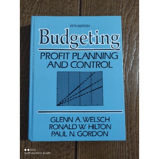 หนังสือมือสอง BudgetingProfit planning and control (5th edition)
โดย glenn a welsch, Ronald w Hilton and Paul n. Gordon