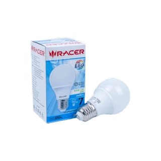 [เหลือ46.- โค้ดDETOCT50]หลอดไฟ LED Bulb RACER รุ่น KATIE LED A60 ขั้วE27 ขนาด7W หลอดประหยัดไฟ LED ไฟแอลอีดี หลอดไฟเกลียว