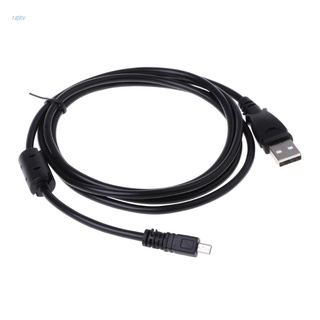 NERV Camera USB Data Cable UC-E6 Cord 1.5M for Nikon Sanyo Pentax With Magnetic Ring