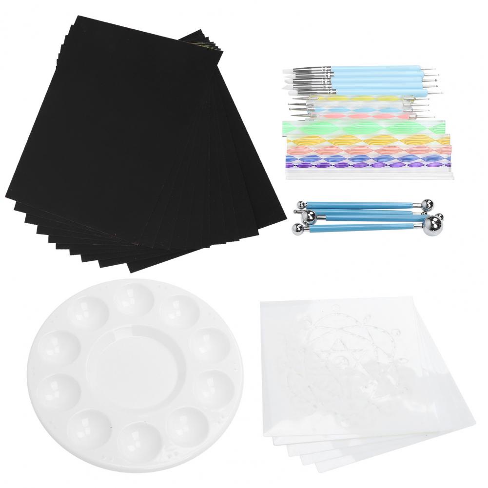 MeYuxg Kit Mandala Peinture 41 Pièces, Pochoir Mandala, Dotting Tools