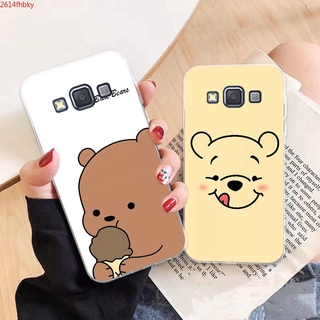 เคสโทรศัพท์มือถือลายการ์ตูนหมีสําหรับ Samsung A3 A5 A6 A7 A8 A9 Star Pro Plus E5 E7 2016 2017 2018