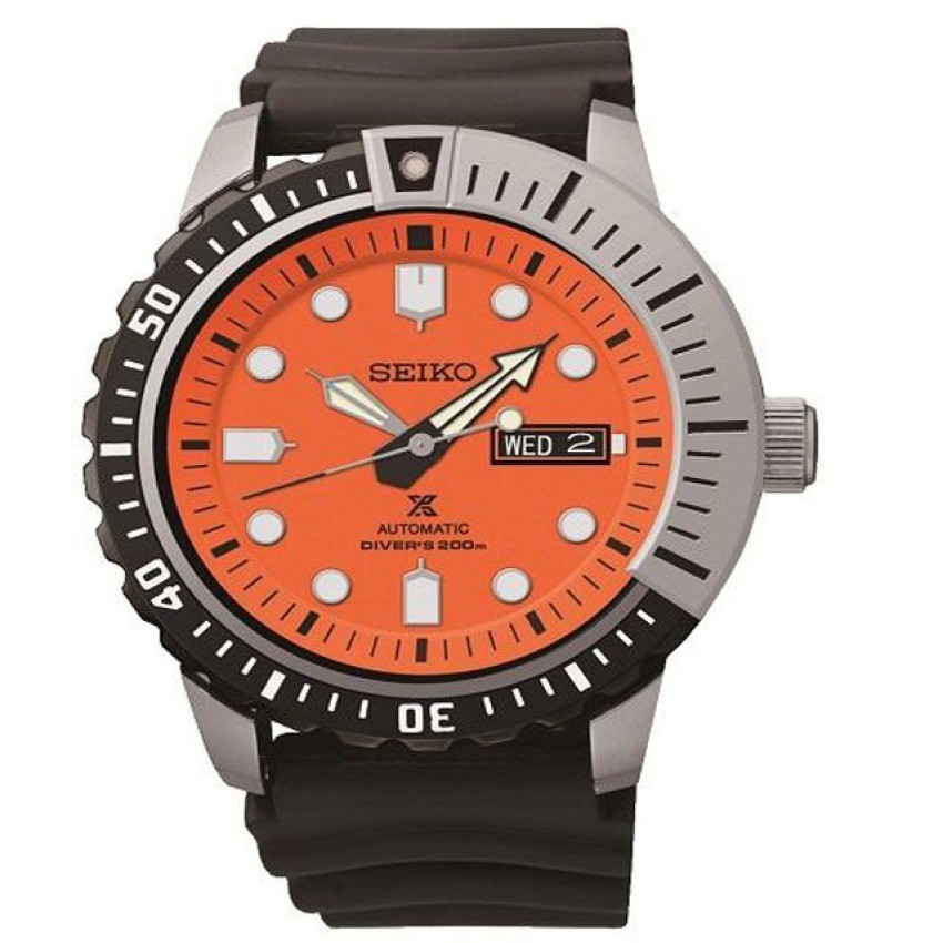 SEIKO Prospex X Diver's 200 m. นาฬิกาข้อมือผู้ชายBrown Silicon Strapรุ่นSRP589K1