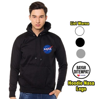 เสื้อกันหนาว มีฮู้ด ลาย Nasa H.M สําหรับผู้ชาย