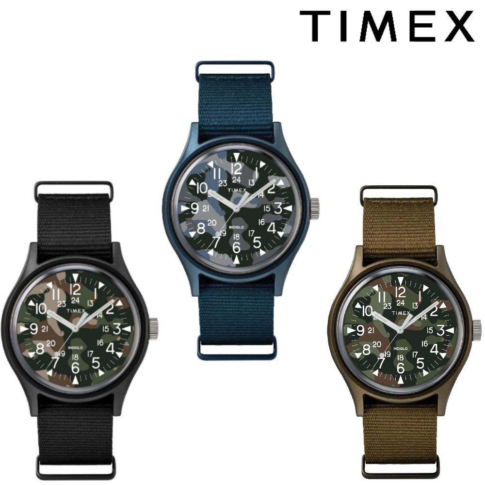 HOT Timex MK1 Camo TM-TWLB17100/TM-TWLB15100/TM-TWLB16100 นาฬิกาข้อมือผู้ชายและผู้หญิง