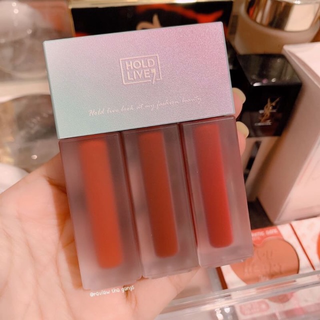 Hold Live 7 set ลิป แบรนด์แท้ สีสวยย เซท 3 แท่ง 3 สี | Shopee Thailand