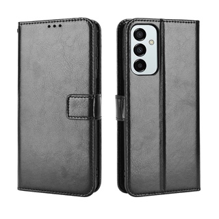 Samsung Galaxy M23 5G เคส Leather Case เคสโทรศัพท์ Stand Wallet Samsung M23 5G เคสมือถือ Cover