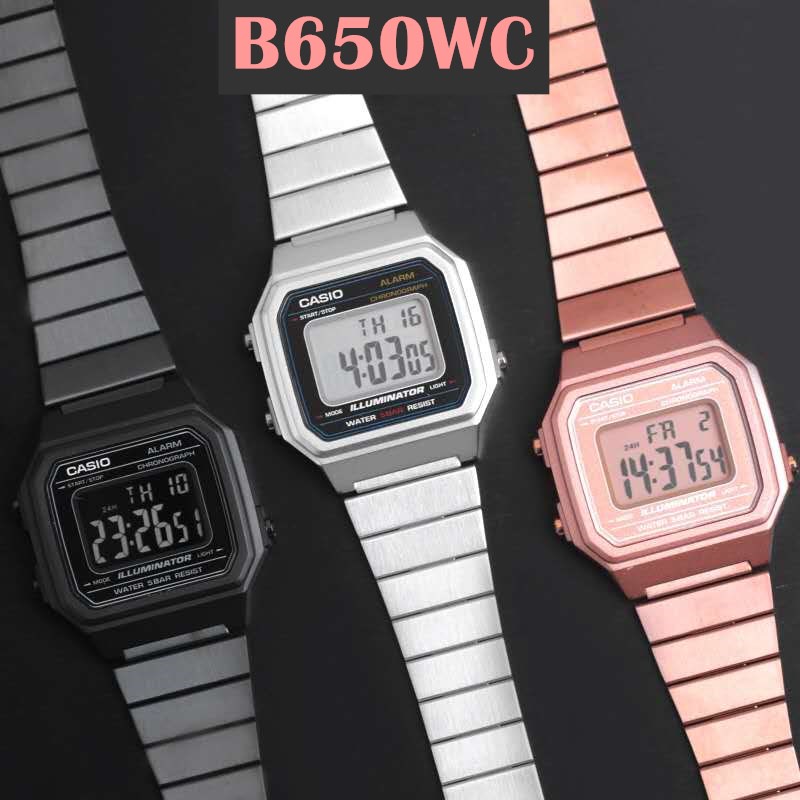 นาฬิกา Casio รุ่น B640WC / B640WC นาฬิกาข้อมือผู้หญิง นาฬิกาปรับสายได้ พร้อมส่ง
