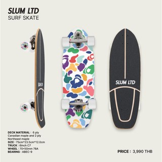SLUM LTD Surf Skate Multi Camo