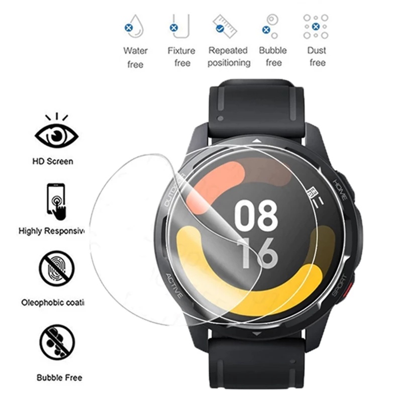 ฟิล์มกระจกนิรภัยกันรอยหน้าจอ HD แบบนิ่ม สําหรับ Xiaomi Watch S1