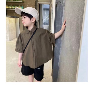 เสื้อเชิ้ตเด็ก เสื้อเชิ้ตเด็กผู้ชาย ลุคหล่อๆเท่ห์ สไตล์เกาหลี
