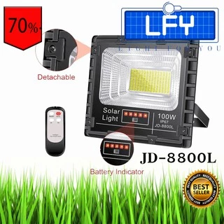 ไฟสปอตไลท์ 25W 40W 60W 100W 200W 300W รุ่นใหม่ JD88-L SERIES กันน้ำ IP67 JD Solar Light โซล่าเซลล์