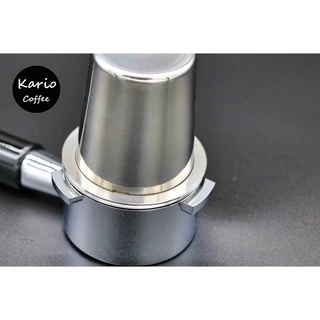 ถ้วยโดส กระบอก รองผงกาแฟไม่ให้หก 51mm 53mm 58mmงผง กระบอกโดสกาแฟ Silver ถ้วยสแตนเลส ตวงเมล็ด มีให้เลือกสองสี