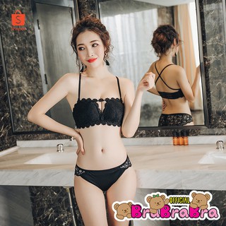 🧸💦𝑩𝒓𝒂𝑩𝒓𝒂𝑩𝒓𝒂⛱️🧸  #bra-054 SET บราลูกไม้ พร้อม กางเกงใน SEXY sunflower