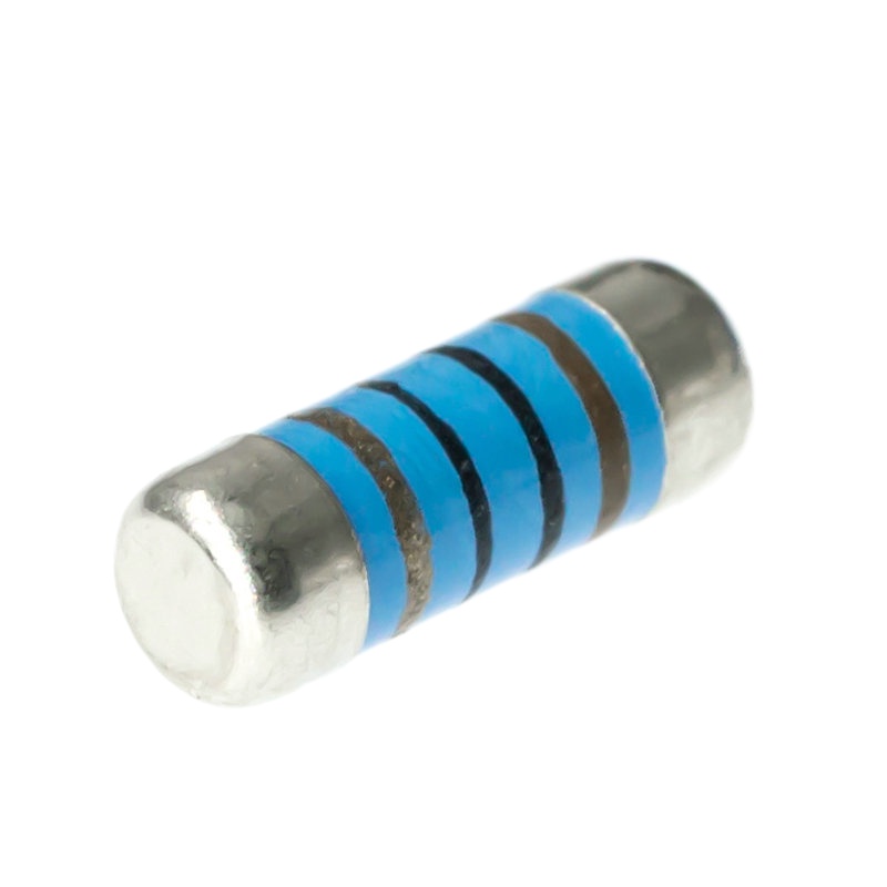 50 pcs 0207 ตัวต้านทานฟิล์มโลหะ SMD Precision 1% 0.5W 0 1 10 20 47 100 200 470 1K 2K 10K 20K 100K 20