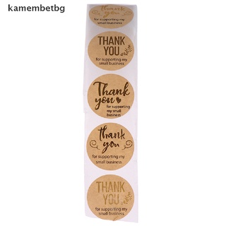 [kamembetbg] สติกเกอร์ฟอยล์สีทอง ลาย thank you สําหรับติดตกแต่งธุรกิจ 500 ชิ้น