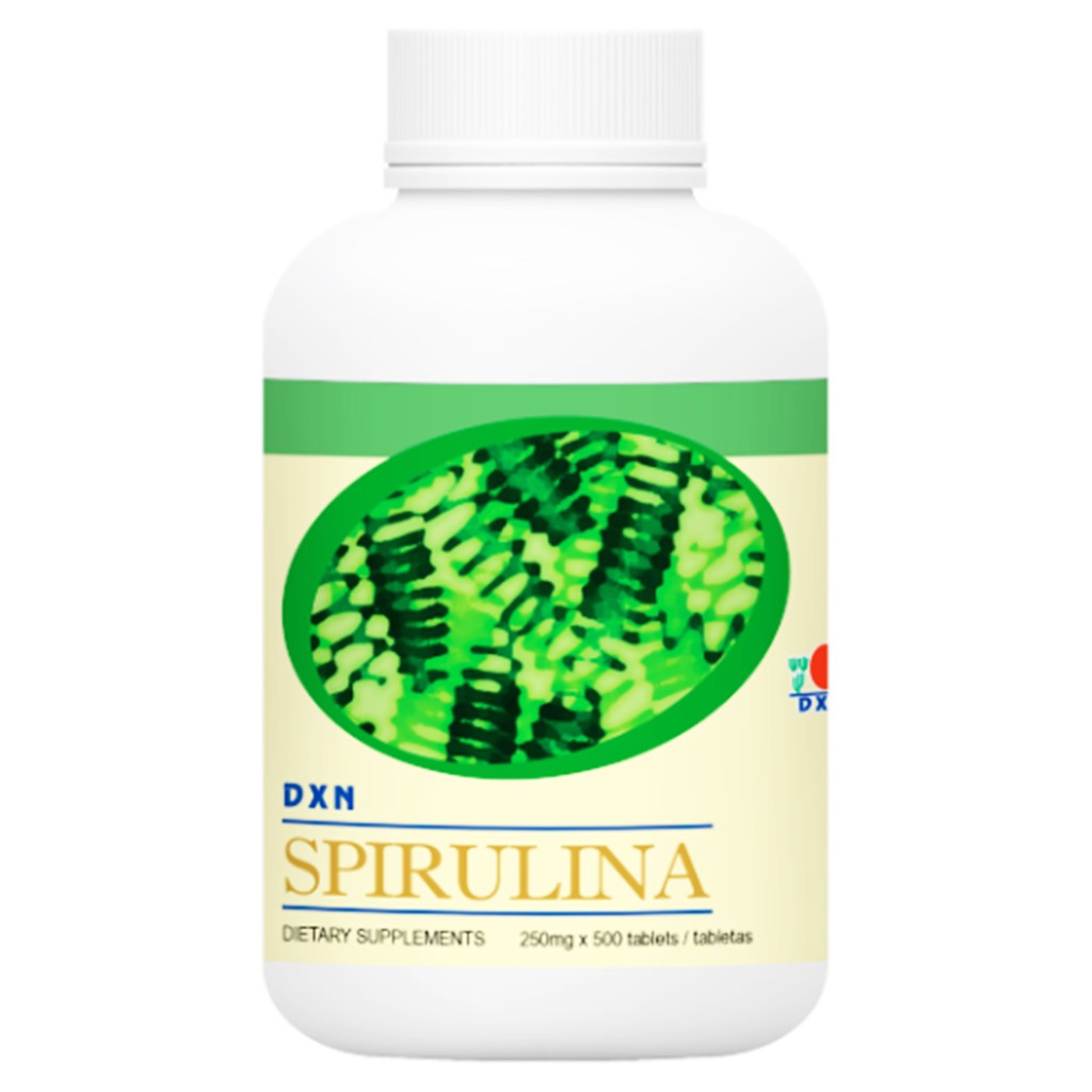 สาหร่ายสไปรูลิน่าDXN  สาหร่ายสไปรูลิน่า (สาหร่ายเกลียวทอง) ชนิดเม็ดDXN สาหร่ายสไปรูลิน่า SPIRULINA T