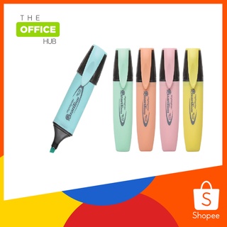 uantum ปากกาไฮไลท์ควานตั้ม  ปากกาเน้นข้อความ QH-710 สีพาสเทล 1 ชุด 4 ด้าม/แพ็ค