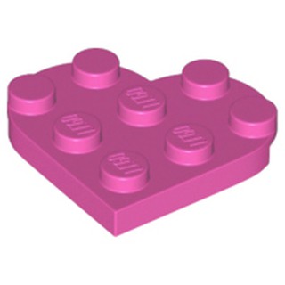 [156] ชิ้นส่วนเลโก้ Lego Part Plate, Round 3 x 3 Heart (39613) ราคา/ชิ้น