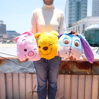 หมอนผ้าห่ม Pooh หมีพูห์ &amp; Piglet พิกเล็ต &amp; Eeyore อียอร์ Kawaii 12นิ้ว (100x150cm)