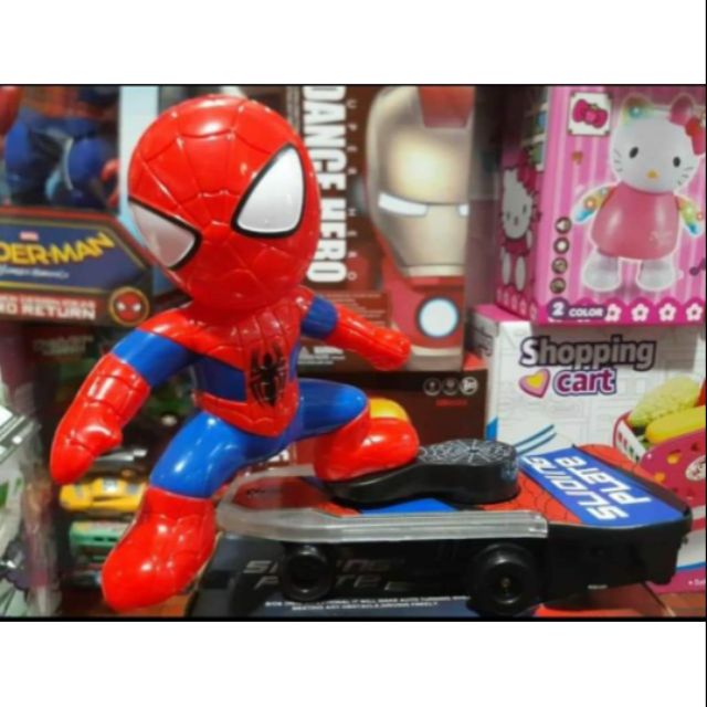 สไปเดอร์แมนเล่นสเก็ตบอร์ด SPIDER MAN STUNT SCOOTER