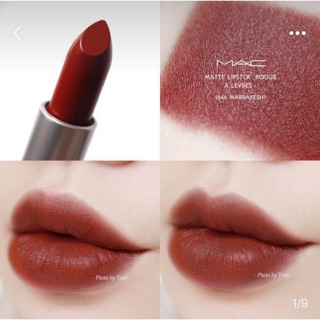 New! Hot!!! MAC Matte Lipstick #Marrakesh 3g ลิปสติกเนื้อแมทสีส้มอิฐอมน้ำตาล ทาง่ายไม่เป็นคราบ King Power แท้