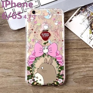 เคสโตโตโร่ ใส totoro tpuนิ่มทั้งอัน i5,5s,se,6,6s,6+,6s+