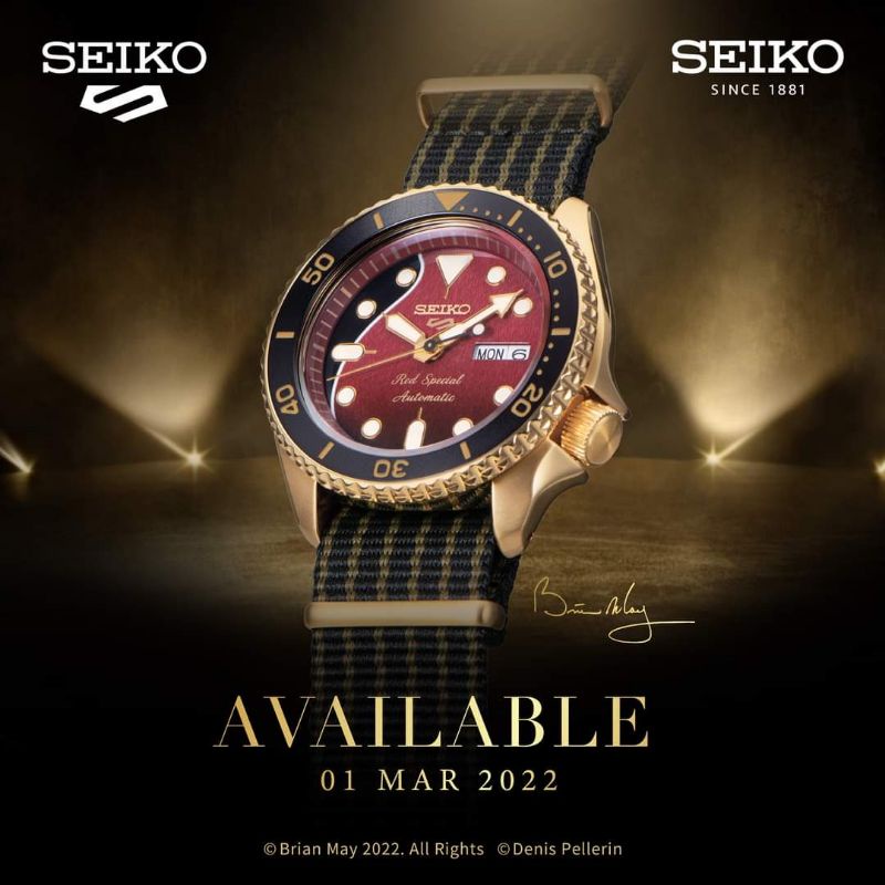 SEIKO 5 SPORTS X BRIAN MAY SRPH80K LIMITED EDITION